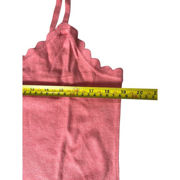 J. Crew NWT Factory Women’s Scalloped Top Shell Coral Size XL - Picture 4 of 5